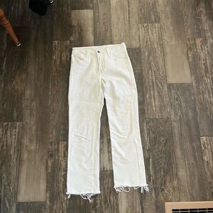 Women's Straight Leg Jeans - Cream